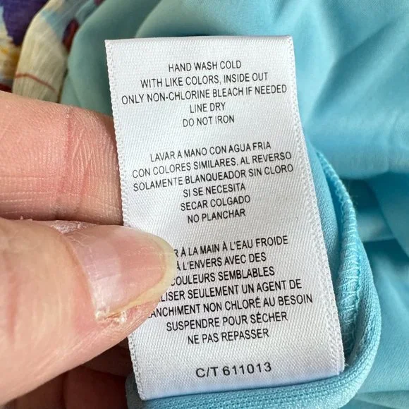 NWT Taylor Chiffon Maxi Dress in Aquamarine Mauve - Picture 13 of 13